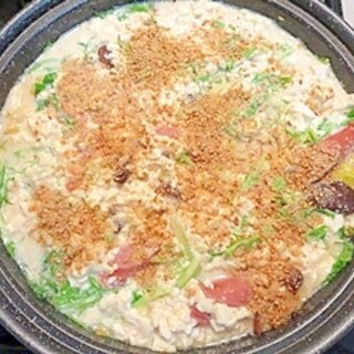 タジン鍋で作る！豆乳鍋